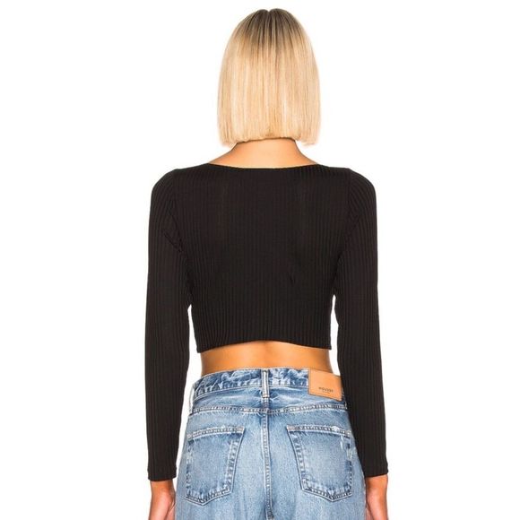 Fleur Du Mal Long Sleeve Knit Bra Top - Picture 3 of 10